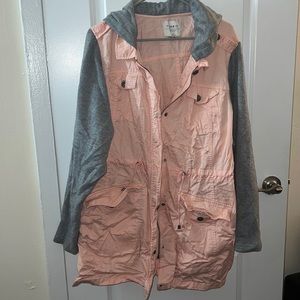 Torrid jacket size 4 pink/gray